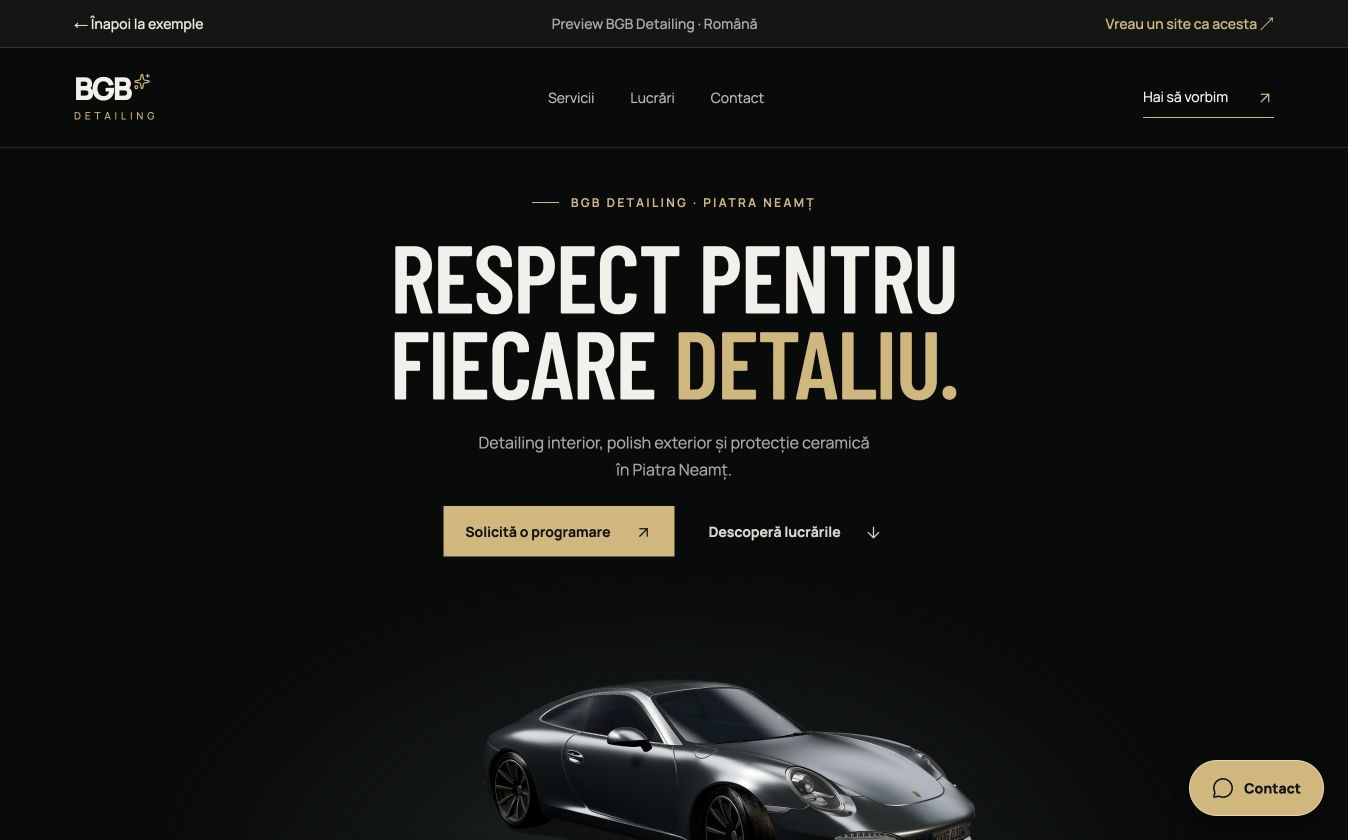 BGB Detailing website preview